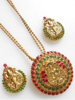 Polki Pendant Set